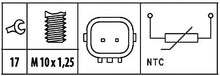 Hella 009309421 Sensor coolant temper.for HONDA Engine Coolant Temperature Sensor Temperature Sensors