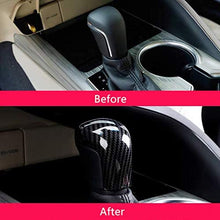 Duoles Car Gear Shift Knob Cover Trim Carbon Fiber Style Cover Trim Interior Accessories for Toyota Camry 2018 2019 Avalon 2019