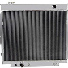 CoolingSky 62MM 4 Row Core Aluminum Radiator Compatible with Ford F250 F350& Super Duty Truck 6.9L 7.3L V8 Diesel Models 1983-1994