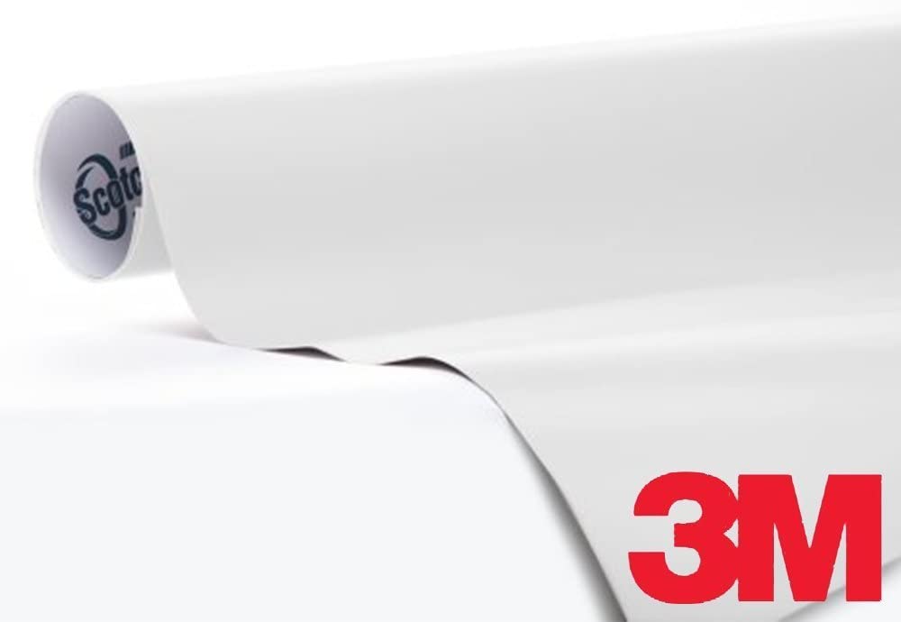 3M 1080 Satin White Air-Release Vinyl Wrap Roll (1/2ft x 5ft)