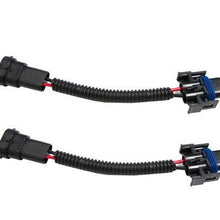 iJDMTOY (2) H11 H8 H9 Extension Wiring Harness Sockets Wires Compatible With Headlights or Fog Lights Use