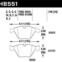 Hawk Performance HB551F.748 HPS High Performance Street Brake Pad