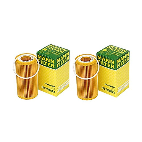 Mann Set of 2 Engine Oil Filter for Volvo C30 C70 S40 S60 Cross Country V50 V60 XC60 XC70 2.4L 2.5L L5 DOHC Naturally Aspirated GAS FI DI MFI MC MH MJ MS MW