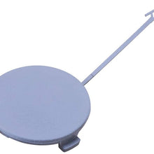 Terisass 8E0807241C Grey Car Front Bumper Towing Hook Cover ABS Plastic Tow Hook Eye Hole Cover Replacement for A4 B7 2005 2006 2007 2008