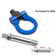 EPMAN JDM Aluminum Forge Front Tow Hook Bar Front Rear for Honda Fit 2009 TK-RTHLPH002 (Blue1)