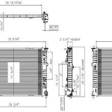 Ford Fusion 2.5L 3.0L Replacement Radiator With Automatic Transmission