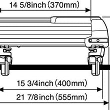 INNO INA952 Gravity Universal Mount (Fits Rounds, Square, Aero and Most Factory Bars) Holds - (3) Fat Ski or (2) Snowboards Roof Rack