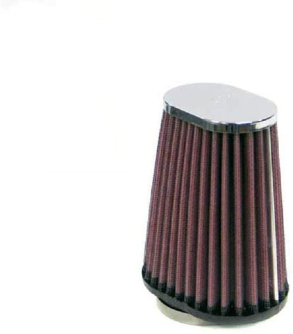 K&N Universal Clamp-On Air Filter: High Performance, Premium, Washable, Replacement Filter: Flange Diameter: 2 In, Filter Height: 5 In, Flange Length: 0.625 In, Shape: Oval Straight, RC-2770