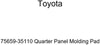 TOYOTA Genuine 75659-35110 Quarter Panel Molding Pad