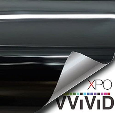 VViViD Gloss Black Vinyl Wrap Adhesive Film Air Release Decal Sheet (1.5ft x 5ft)