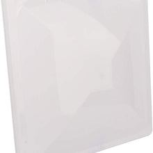 OCPTY Replacement White Universal RV Roof Vent Cover 14 x 14 Trailer Camper VL300-W Vent Lid Fresh Air Rain Ventilation