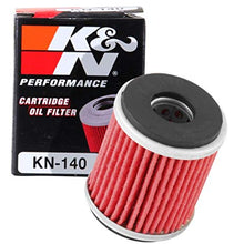 K&N Motorcycle Oil Filter: High Performance, Premium, Designed to be used with Synthetic or Conventional Oils: Fits Select Yamaha Motorcycles, KN-140