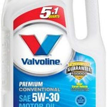 Valvoline 785033 SAE 5W-30 Premium Conventional Motor Oil - 5.1 Quart Jug