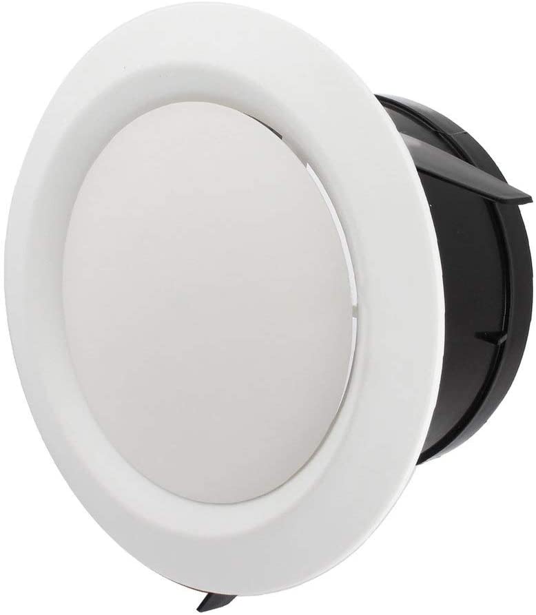 Round RV Ventilation Maso ABS Adjustable Air Vent Circular White Air Outlet 75-200MM Tuyere