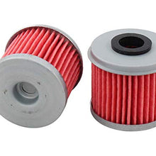 MOTOKU Pack of 4 Oil Filter for Honda TRX450ER TRX450R ATV CRF250R CRF250X CRF450R CRF450X CRF150R CRF150RB for Husqvarna TC250 TE250 TXC250 TE310