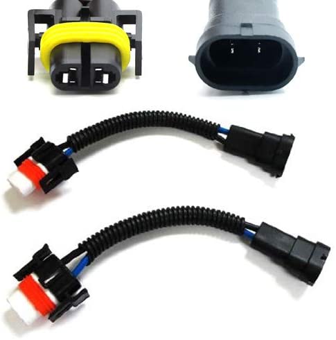 iJDMTOY (2) H11 H8 Heavy Duty Ceramic Wiring Harness Sockets Compatible With Headlights or Fog Lights