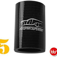 4ply Silicone Straight Coupler Turbo Hose Coupling 45mm 1.75" Black