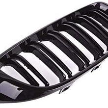 Front Grill/Grilles Kidney Grill Replacement for BMW 4 Series F32 F33 F36 F80 F82(ABS, Gloss Black)
