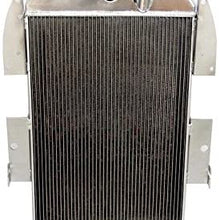 ZC3436CH New 3 Row All Aluminum Radiator Fit 1934-1936 Chevy Pickup Truck L6 V8 Conversion