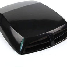 LSJVFK Universal Car Stickers Scoop Turbo Bonnet Vent Cover Hood Decorate (Black)
