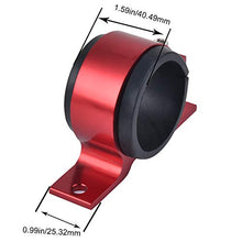 EVIL ENERGY 50mm car Oil/Fuel/Gas Pump Mounting Bracket Single Filter Clamp Cradle Red