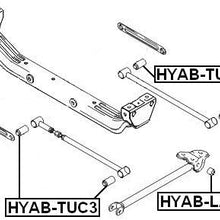 5511617000 - Arm Bushing (for Lateral Control Rod) For Hyundai/Kia - Febest