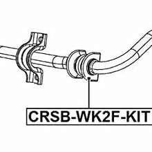 Front Stabilizer Bushing Kit D33 Febest CRSB-WK2F-KIT Oem 68213310AA