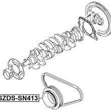 Harmonic Balancer Crankshaft Pulley Engine M13A Febest SZDS-SN413 Oem 12610-80A01