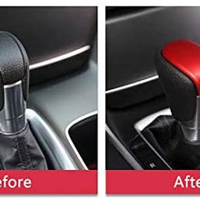 Duoles Carbon Fiber Print Interior Trim Air Vent Outlet Steering Wheel Gear Shift Knob for Honda Accord 10th 2018 2019 2020 (Carbon Fiber Gear Shift Knob Trim)