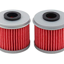 MOTOKU Pack of 4 Oil Filter for Honda TRX450ER TRX450R ATV CRF250R CRF250X CRF450R CRF450X CRF150R CRF150RB for Husqvarna TC250 TE250 TXC250 TE310