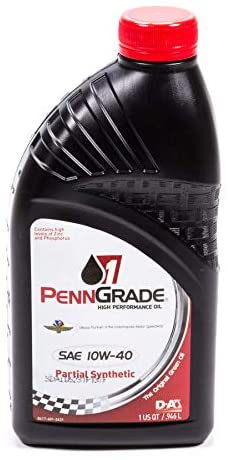 PennGrade Motor Oil BPO71445 10w40 Racing Oil 1 QtPartial Synthetic, 32. Fluid_Ounces