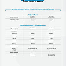 Quicksilver 8M0162830 Filtro de aceite - Mercury and Mariner Fueraborda de 4 tiempos 25 HP a través de 115 HP