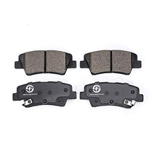 Ceramic Rear Brake Pad for 2011-2016 Hyundai Elantra, Disc Brake Pad Set QuickStop QuietCast Includes Installation Hardware by Fancomforstic