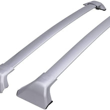 n\a Silver Cross Bars Fit for 2020 2021 Toyota Highlander XLE & Limited & Platinum (with Side Rails)