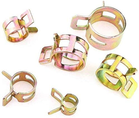 Struggling D 90pcs Spring Clip Clamp Exhaust Pipe Clip Stainless Steel Elastic Band Hoops for Hose Air Hose Water Pipe Automotive Fuel Line Silicone Hose Etc(7mm 10mm 11mm 14mm 16mm 17mm)