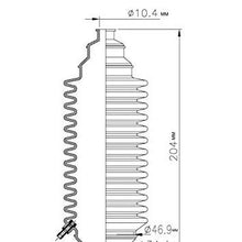 Flexx Boot FB4000 Universal Rack and Pinion Boot - Specially Formulated Extra Heavy Duty Rubber Compound - Highly Flexible