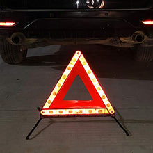 Fasmov 3 Pack Triangle Warning Frame Triangle Emergency Warning Triangle Reflector Safety Triangle Kit, Emergency Triangle for Vehicles, Car Road Reflective Kit