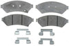 ACDelco 14D1075CH Advantage Ceramic Front Disc Brake Pad Set with Hardware