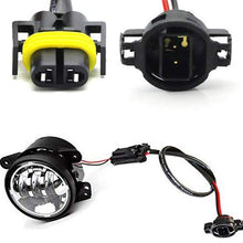 iJDMTOY (2) LED Fog Lamps Conversion Adapter Wires For 2010 and up Jeep Wrangler JK (Good For JW Speaker 6045 6145 or Truck-Lite 80275)
