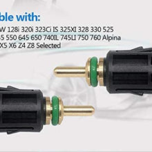 13621433077 Coolant Temperature Sensor TEMP Sensor Compatilbe with 1998-2013 for BMW E46 E90 E39 E60 E38 X3 X5 X6 Z4