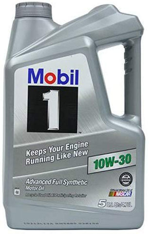 Mobil 1 (112796 10W-30 Synthetic Motor Oil - 5 Quart