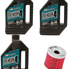 Suzuki Z400 QUADSPORT 03–09:12-14 Maxima Premium 4-Stroke Oil 10W-40 OiI KIT