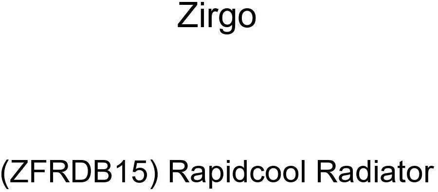 Zirgo (ZFRDB15) Rapidcool Radiator