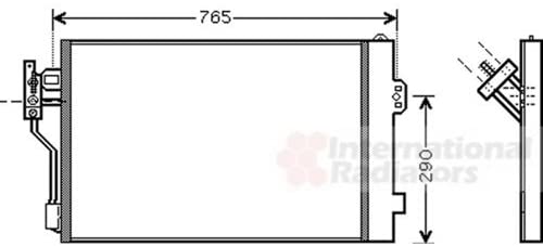 Van Wezel 30005352 Condenser, Air Conditioning