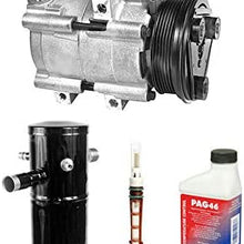 A/C Compressor Kit with Accumulator, Expansion Device, Compressor Oil, Gaskets and O-Rings - Compatible with 1998-2002 Mercury Grand Marquis