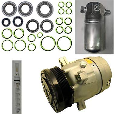 A/C Compressor Kit - V7-6-Groove - Compatible with 1998-2003 Chevy S10 2.2L 4-Cylinder