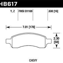 Hawk Performance HB617Y.630 LTS Brake Pad