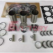 for Kubota D1703 Engine Rebuild kit Piston Ring Liner Full Gasket kit Bearing