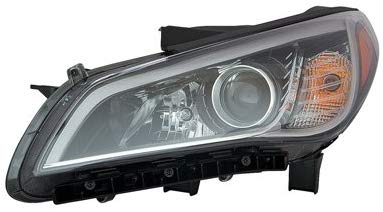 New Driver Side Halogen Head Light Assembly For 2015-2017 Hyundai Sonata With Black Bezel, With Chrome Trim, HY2502183 92101C2000