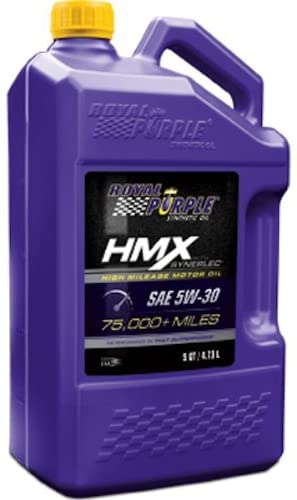 Royal Purple (11749-3PK) HMX SAE 5W-30 High-Mileage Synthetic Motor Oil - 5 Quart, (Case of 3)